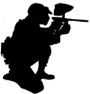 paintball player silhouette